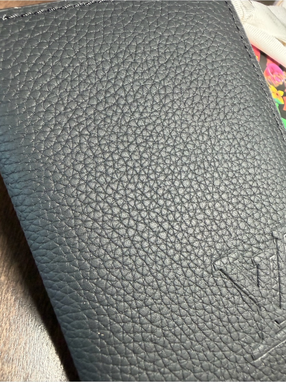 Louis Vuitton Black Pebbled Leather Pocket Organizer - Picture 6 of 7